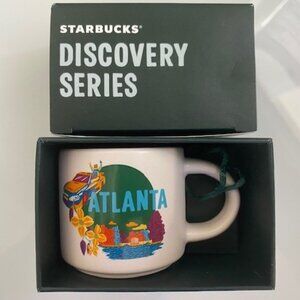 New in Box Starbucks Atlanta Georgia Discovery Series 2oz Expresso Mug Ornament